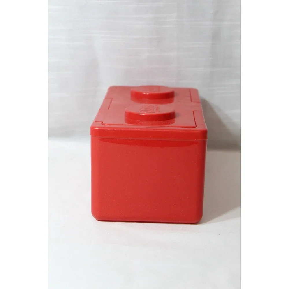 Vtg Chubs Baby Wipes Red Stackable Block Storage Container EMPTY 8”